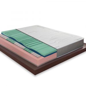 SPRING EVO - Materasso 1600 molle indipendenti e Memory alto 26 cm 4 strati dispositivo medico detraibile , 5 cm Memory, Sfoderabile